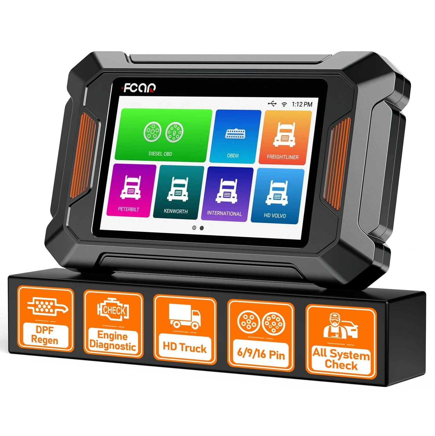 Escáner diagnóstico automotriz FCAR E81W para vehículos livianos y camiones semipesados